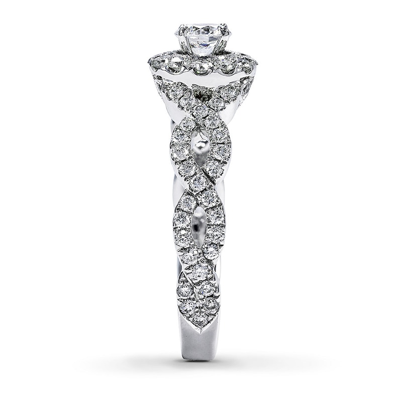 Previously Owned Neil Lane Diamond Engagement Ring 1 ct tw Round-cut 14K White Gold - Size 5