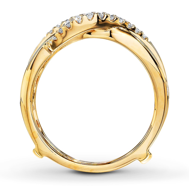 Main Image 2 of Previously Owned Enhancer Ring 1/5 ct tw Round-cut Diamonds 14K Yellow Gold - Size 5.5