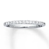 Thumbnail Image 1 of Previously Owned Wedding Band 1/4 ct tw Round-cut Diamonds 14K White Gold - Size 4.25