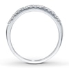 Thumbnail Image 2 of Previously Owned Wedding Band 1/4 ct tw Round-cut Diamonds 14K White Gold - Size 4.25