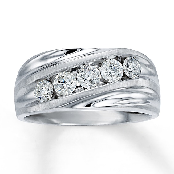 Previously Owned Band 1 ct tw Diamonds 14K White Gold Size