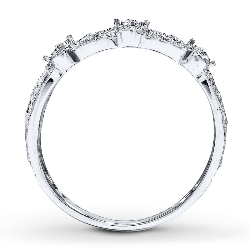 Main Image 2 of Previously Owned Diamond Ring 1/8 ct tw Round-cut Sterling Silver Size 12