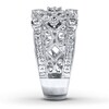 Thumbnail Image 3 of Previously Owned Diamond Ring 1/8 ct tw Round-cut Sterling Silver Size 12