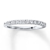 Thumbnail Image 1 of Previously Owned Diamond Wedding Band 1/3 ct tw Round-cut 14K White Gold - Size 9.25