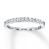 Thumbnail Image 1 of Previously Owned Diamond Wedding Band 1/3 ct tw Round-cut 14K White Gold - Size 4