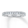 Thumbnail Image 1 of Previously Owned Diamond Wedding Band 3/8 ct tw Princess-cut 14K White Gold Size 10.5