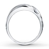 Thumbnail Image 2 of Previously Owned Men's Diamond Ring 1/2 ct tw Round-cut 10K White Gold - Size 14