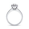 Thumbnail Image 3 of Previously Owned Diamond Engagement Ring 5/8 ct tw Princess & Round-cut 14K White Gold - Size 3.75