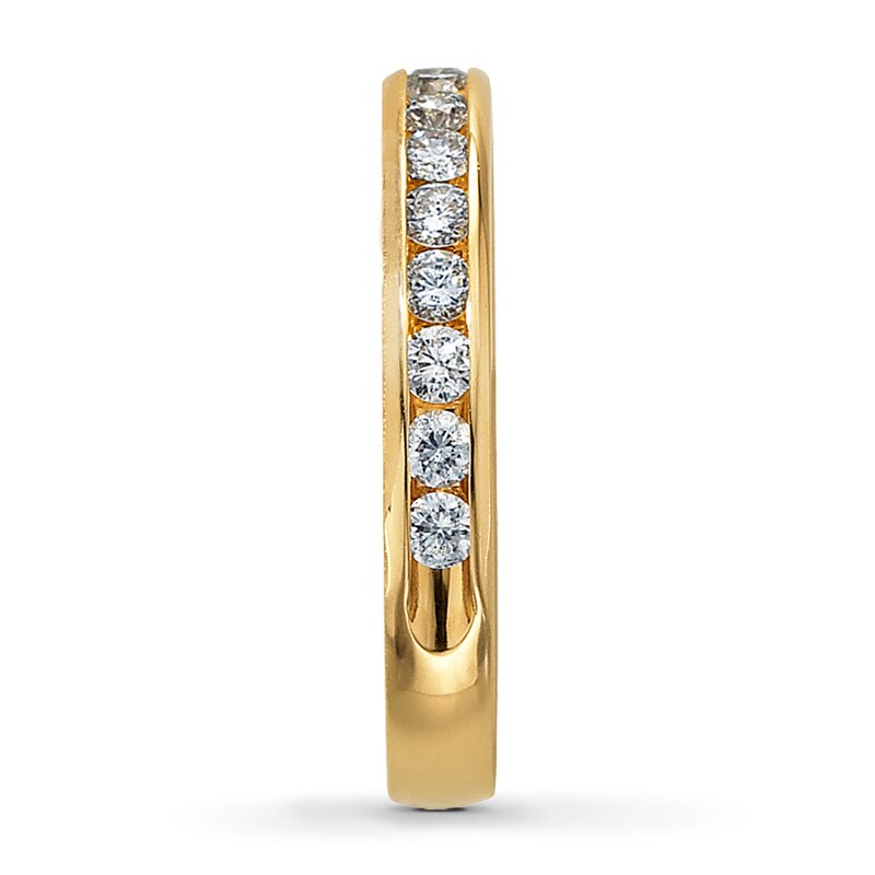 Main Image 3 of Previously Owned Anniversary Band 1/2 ct tw Round-cut Diamonds 14K Yellow Gold - Size 13.5