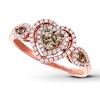 Thumbnail Image 1 of Previously Owned Le Vian Chocolate Diamonds 1/2 ct tw Round-cut Ring 14K Strawberry Gold Size 9.75