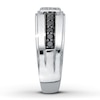 Thumbnail Image 2 of Previously Owned Men's Diamond Wedding Band 1/2 ct tw Round-cut 10K White Gold - Size 14.5