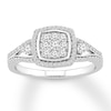 Thumbnail Image 1 of Previously Owned Diamond Ring 1/2 ct tw Round-cut 10K White Gold Size 10