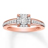 Thumbnail Image 1 of Previously Owned Diamond Ring 1/4 ct tw Round-cut 10K Rose Gold Size 10.75