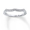 Thumbnail Image 1 of Previously Owned Diamond Wedding Band 1/8 ct tw Round-cut 14K White Gold - Size 9.5
