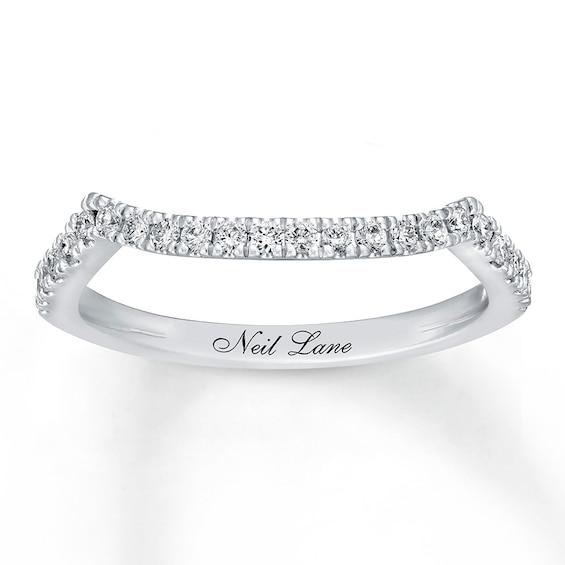 Previously Owned Neil Lane Wedding Band 1/ ct tw Round-cut Diamonds 14K White Gold Size