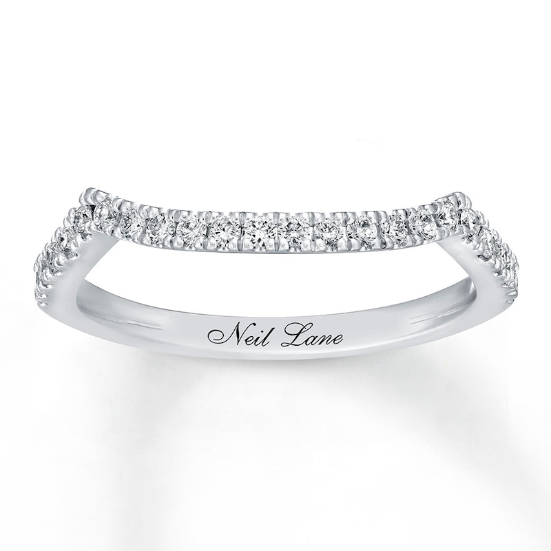 Main Image 1 of Previously Owned Neil Lane Wedding Band 1/4 ct tw Round-cut Diamonds 14K White Gold Size 4.75