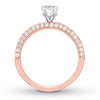 Thumbnail Image 1 of Previously Owned Neil Lane Engagement Ring 1-1/2 ct tw Oval & Round-cut Diamonds 14K Rose Gold - Size 9