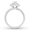 Thumbnail Image 2 of Previously Owned Neil Lane Diamond Engagement Ring 1-3/4 ct tw Oval & Round-cut 14K White Gold Size 9.25