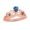 Thumbnail Image 1 of Previously Owned Le Vian Sapphire Tiara Ring 1/6 ct tw Round-cut Diamonds 14K Gold - Size 10