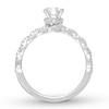 Thumbnail Image 2 of Previously Owned Neil Lane Engagement Ring 7/8 ct tw Round-cut 14K White Gold Size 11