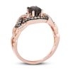 Thumbnail Image 3 of Previously Owned Le Vian Chocolate Quartz Ring 1/4 ct tw Round-cut Diamonds 14K Strawberry Gold Size 9.5