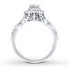 Thumbnail Image 2 of Previously Owned Neil Lane Engagement Ring 7/8 ct tw Pear & Round-cut Diamonds 14K White Gold Size 4.5