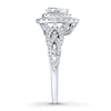 Thumbnail Image 3 of Previously Owned Neil Lane Engagement Ring 7/8 ct tw Pear & Round-cut Diamonds 14K White Gold Size 4.5