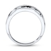 Thumbnail Image 2 of Previously Owned Men's Diamond Wedding Band 1/2 ct tw Round-cut 10K White Gold Size 13.5
