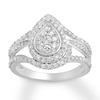 Thumbnail Image 1 of Previously Owned Diamond Ring 1 ct tw Round-cut 10K White Gold Size 9
