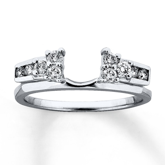 Previously Owned Enhancer 1/3 ct tw Round-cut Diamonds 14K White Gold Size 9