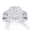 Thumbnail Image 1 of Previously Owned Diamond Engagement Ring 2 ct tw Round-cut 14K White Gold Size 9