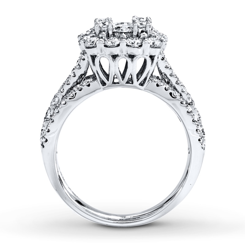Main Image 2 of Previously Owned Diamond Engagement Ring 2 ct tw Round-cut 14K White Gold Size 9