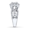 Thumbnail Image 3 of Previously Owned Diamond Engagement Ring 2 ct tw Round-cut 14K White Gold Size 9