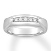 Thumbnail Image 1 of Previously Owned Men's Diamond Band 1/4 ct tw 14K White Gold Size 14.5