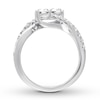 Thumbnail Image 3 of Previously Owned Ever Us Two-Stone Anniversary Diamond Ring 1 ct tw Round-cut 14K White Gold Size 8.75