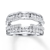 Thumbnail Image 1 of Previously Owned Diamond Enhancer Ring 1 ct tw Round-cut 14K White Gold - Size 11.75
