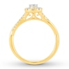 Thumbnail Image 2 of Previously Owned Diamond Engagement Ring 3/8 ct tw Pear/Round 14K Yellow Gold Size 3.75