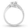 Thumbnail Image 2 of Previously Owned Ever Us Diamond Anniversary Ring 1/2 ct tw Round-cut 14K White Gold Size 12