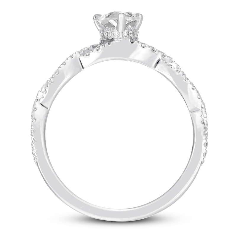 Main Image 3 of Previously Owned Neil Lane Diamond Engagement Ring 1 ct tw Pear & Round-cut 14K White Gold Size 8.5