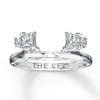Thumbnail Image 1 of Previously Owned THE LEO Diamond Enhancer Ring 1/2 ct tw Princess & Round-cut 14K White Gold - Size 9.75