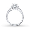 Thumbnail Image 2 of Previously Owned Leo Diamond Engagement Ring 3/4 ct tw Diamonds 14K White Gold Size 9.5