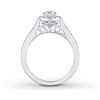 Thumbnail Image 2 of Previously Owned Leo Engagement Ring 3/4 ct tw Diamonds 14K White Gold Size 3.75