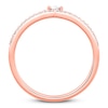 Thumbnail Image 3 of Previously Owned Emmy London Diamond Ring 1/8 ct tw Round-cut 10K Rose Gold Size 4