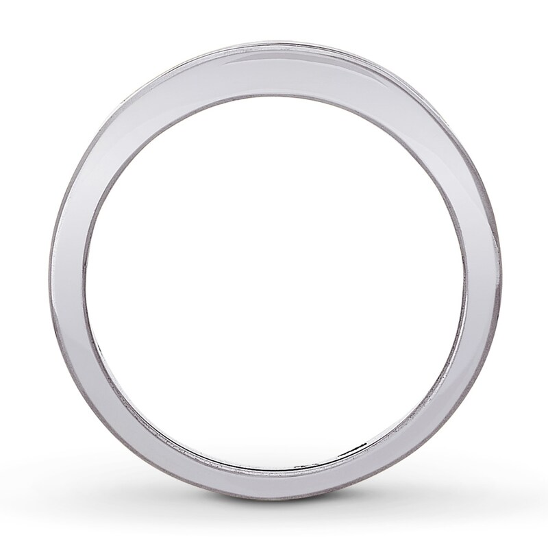 Main Image 2 of Previously Owned Diamond Wedding Band 1/4 ct tw Princess-cut 14K White Gold Size 4.75