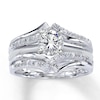 Thumbnail Image 3 of Previously Owned Diamond Wedding Band 1/4 ct tw Princess-cut 14K White Gold Size 4.75