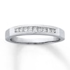 Thumbnail Image 1 of Previously Owned Previously Owned Band 1/4 ct tw Diamonds 14K White Gold - Size 4.25