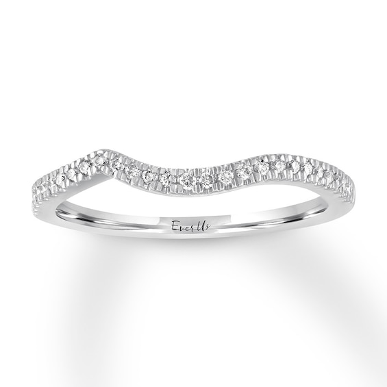 Previously Owned Ever Us Diamond Wedding Band 1/8 ct tw Round-cut 14K White Gold Size 4.75