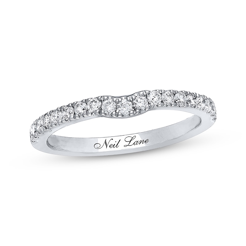 Previously Owned Neil Lane Wedding Band 1/3 ct tw Round-cut Diamonds 14K White Gold
