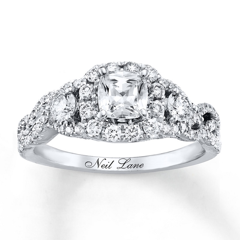 Main Image 1 of Previously Owned Neil Lane Engagement Ring 1-3/8 ct tw Diamonds 14K White Gold