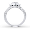 Thumbnail Image 2 of Previously Owned Neil Lane Engagement Ring 1 ct tw Princess & Round-cut Diamonds 14K White Gold